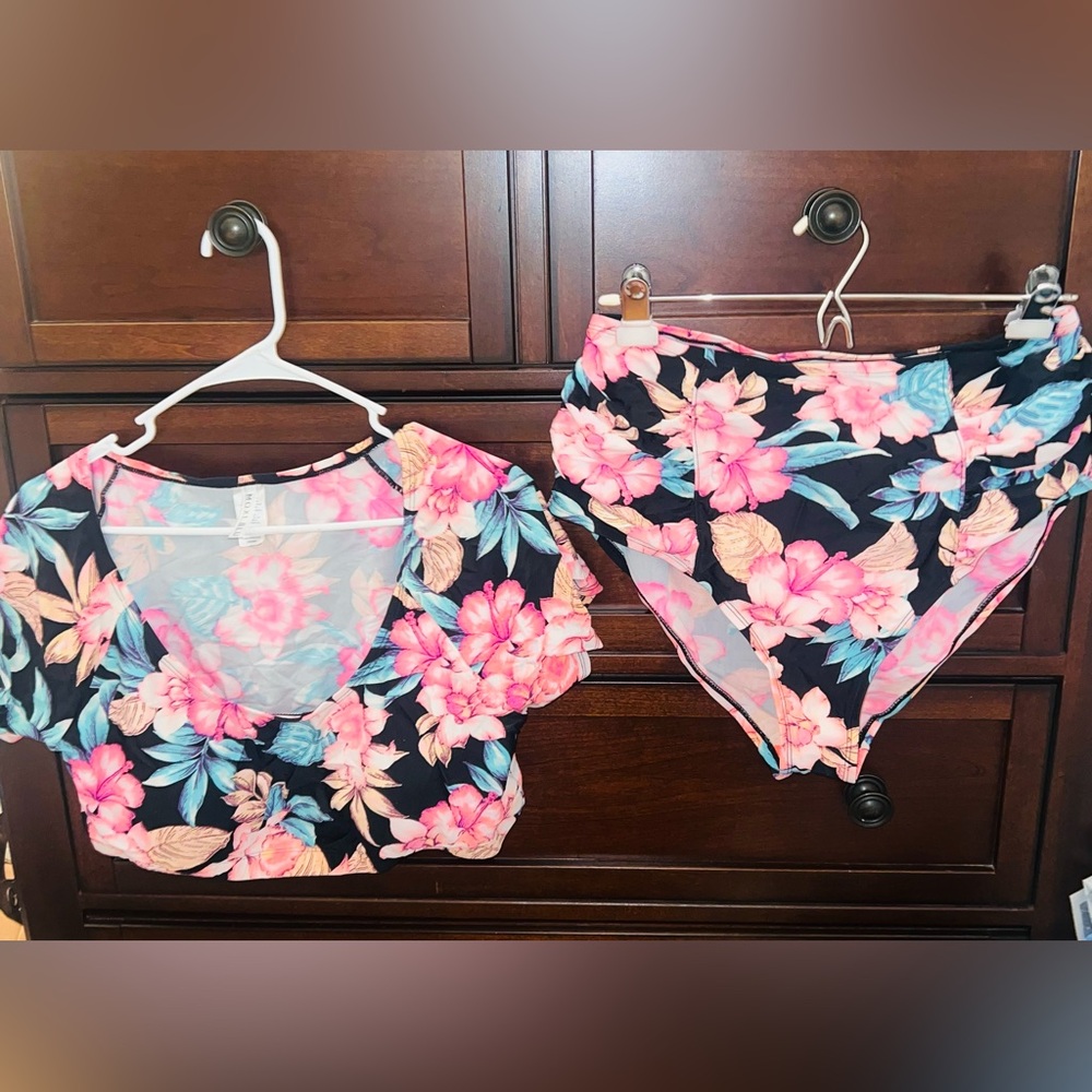 Moxi Blu floral tankini - 2x